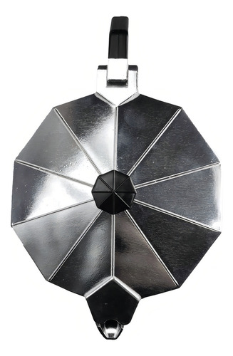 Cafetera Hudson 9 Tazas manual plateada italiana