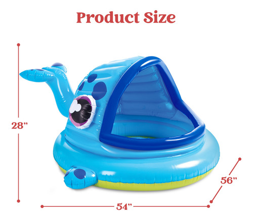 Piscina Inflable Ballena Diversión Acuática Para Niños En El