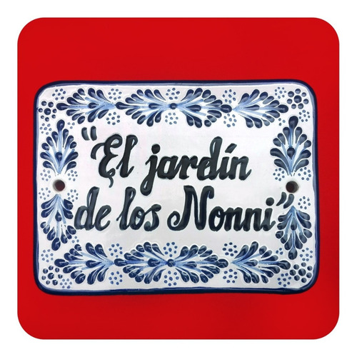Imagen 5 de 6 de Placa Talavera Poblana Personalizada Especial 20x20 Cm Plc