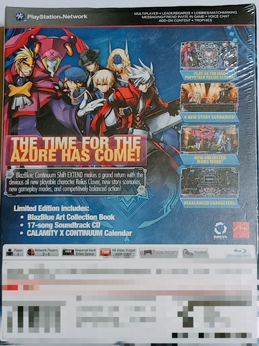 Blazblue Continuum Shiet Extend Para Ps3 (Usado)