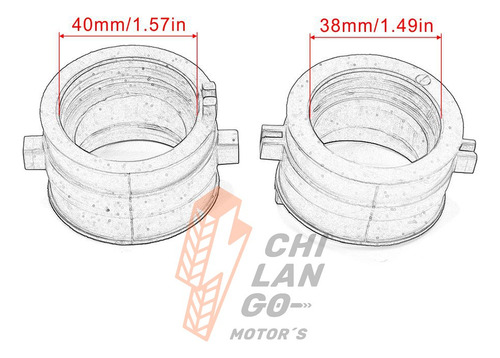 Pipetas De Carburador Honda Xl650v Xlv650 Transalp 2000-2007