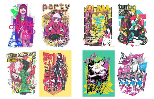 50 Vectores Cdr Psd Playeras Remeras Fabricá Camisetas V.12