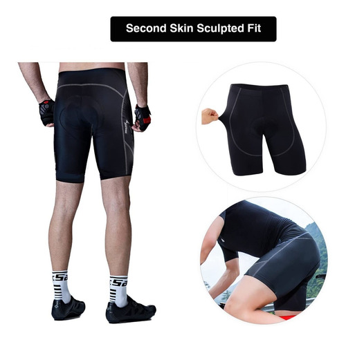 Sportneer Pantalones Cortos De Ciclismo 4d Acolchados Para H