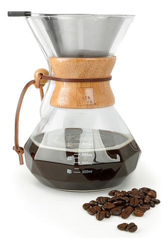 Cafetera Tipo Grande De 800 Ml Con Filtro Reutilizable De