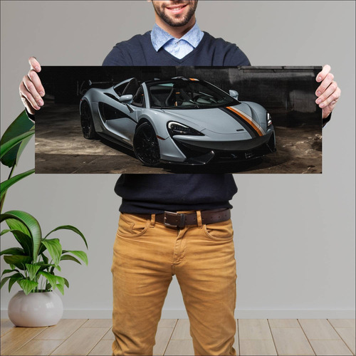 Cuadro 30x80cm Auto 2018 Mclaren 570s Spider Mur 220