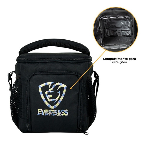 Imagem 3 de 6 de Bolsa Térmica Fitness Marmita Lancheira Academia Tie Dye Pto