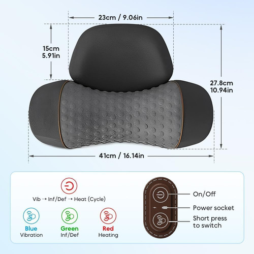 Almohada Para Masaje En El Cuello, 3 En 1 Para El Cuello