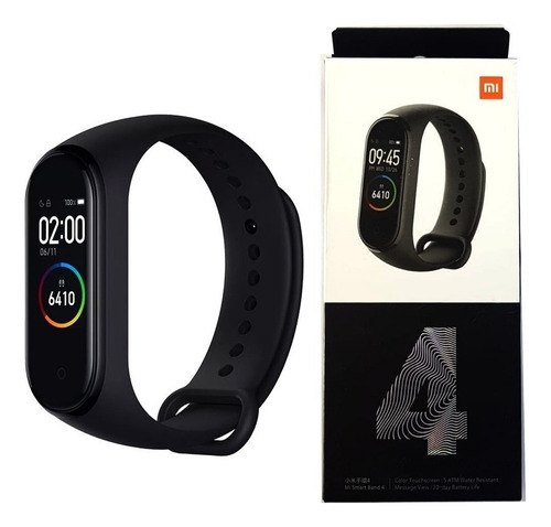 Funda negra para Xiaomi Mi Smart Mi Smart Band 4 Band 4 0.92, correa negra