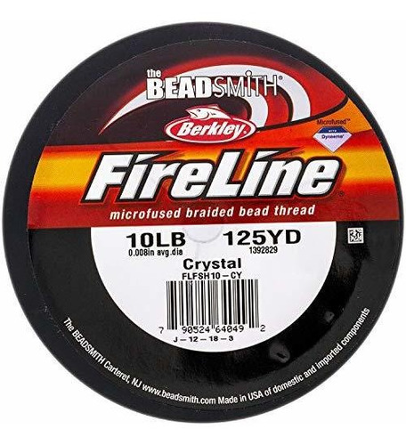 Arte - Beadsmith Fireline - Hilo Trenzado Para Cuentas, 10 L