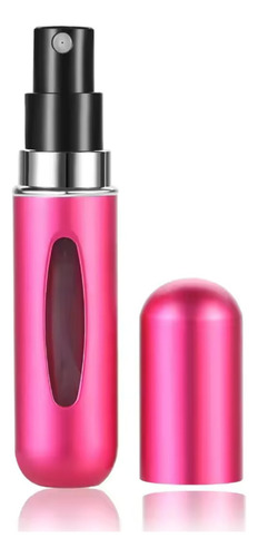 Frascos Perfume Decanter Recarregável 5ml Rosa Escuro Fosco