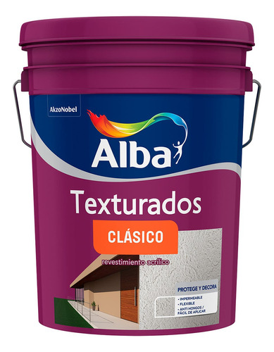 Revestimiento Texturado Medio Clásico Alba 5kg - Rex