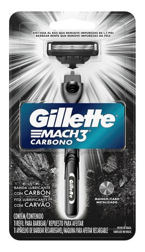 Gillette Mach 3 Carbono X1 Unidad