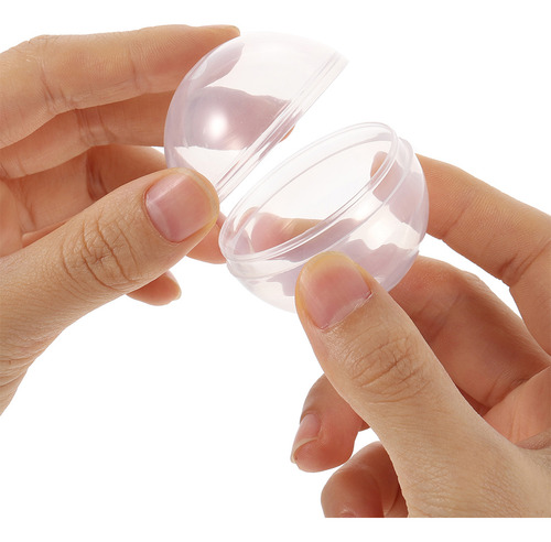 20 Bolas Rellenables De Plástico Transparente, Transparentes