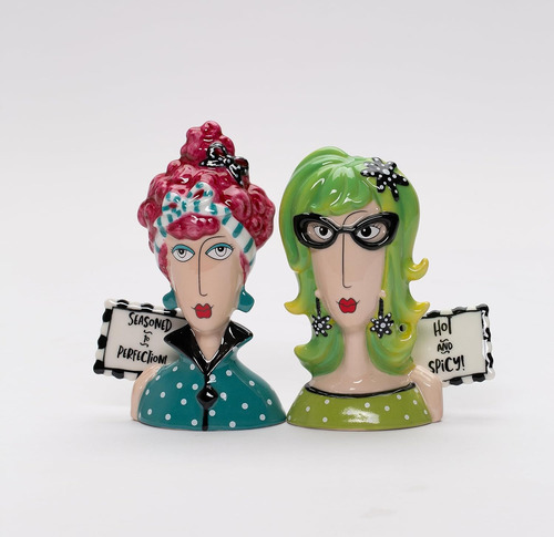 Salero Y Pimentero Picante De Porcelana Fina Dollymama's Lad