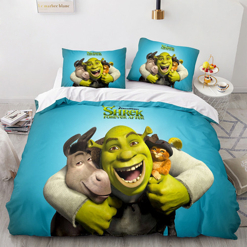 Juego De Ropa De Cama Shrek, Funda De Edredón (anime)