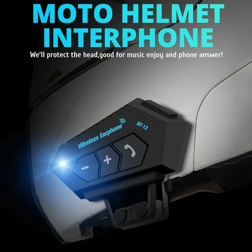 Imagen 7 de 9 de Auricular Manos Libres Casco Moto Bluetooth Bat. 500mah Rpm