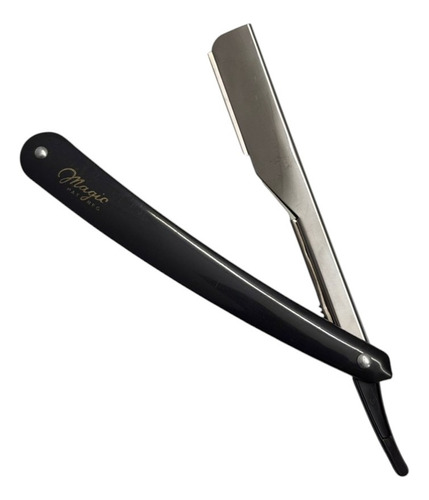Navaja Magic Profesional Barberia Peluqueria Negra Negro