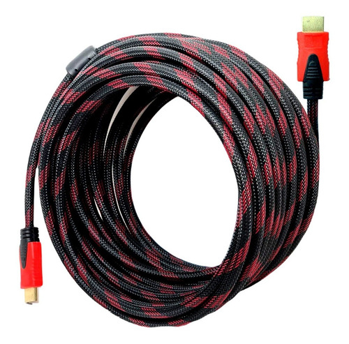 Imagem 2 de 5 de Cabo Hdmi 3 Metros Blindado 3d Full Hd Para Tv Game Pc Not