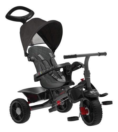 Triciclo Infantil Smart Reclinável E Capota Bandeirante