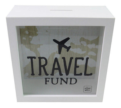 Alcancía Ahorro De Viajes  Travel Fund  Madera