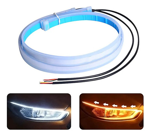 X2 Cinta Tira Led Señal Giro Streamer Luz Barra 60cm Auto12v