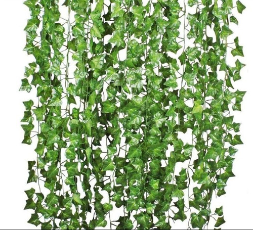 12 Tiras Planta Artificial Enrredadera Decoración 210cm