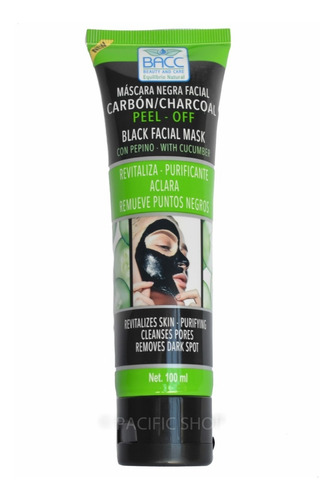 Mascarilla Facial Negra Carbón - mL a $239