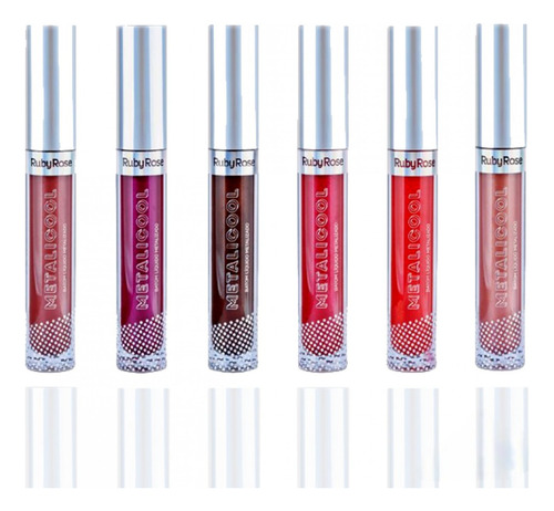 Metalicool Gloss Labial Brilloso Larga Duración Ruby Rose