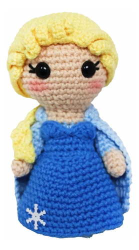 Elsa De Frozen Tejida A Crochet Amigurumi Disney Princesas