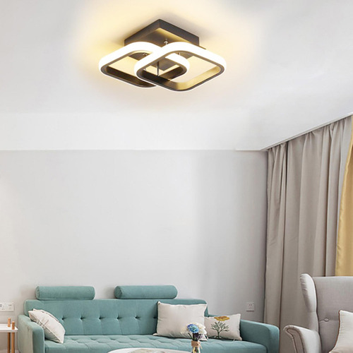Zy 2x Lámpara De Techo Led, Lámpara De Techo Moderna,
