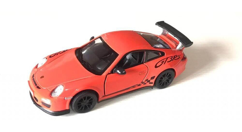Miniatura naranja del Porsche 911 Gt3 Rs 2010 Kinsmart 1:36