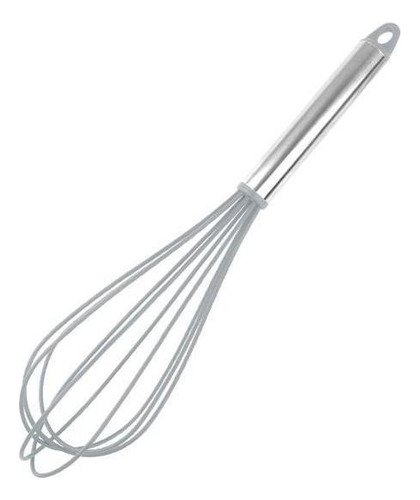 Batedor De Claras Manual De Silicone Cabo De Inox 29,5cm