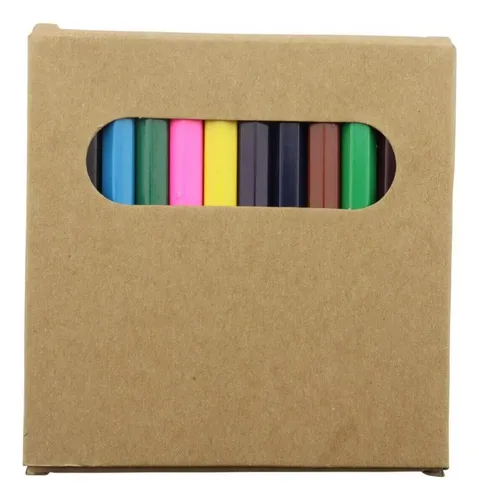 Set X 12 Colores Pequeños En Madera Escolar X 10 Unids