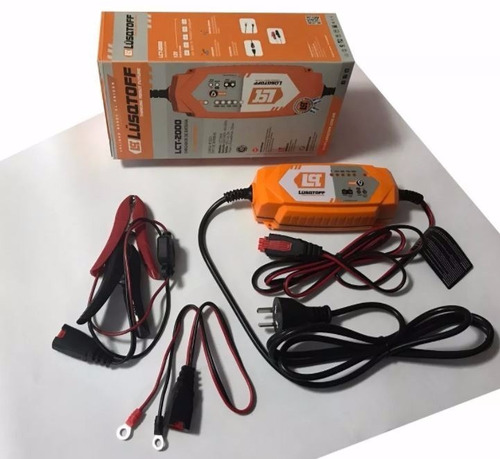 Imagen 2 de 4 de Cargador Bateria 12v Inteligente Lusqtoff Lct2000 Auto Moto