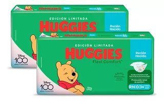 Huggies Flexi Comfort Megapack Rn 2 Bolsones X 34 Un