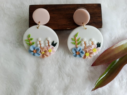 Pendientes Flores 3d