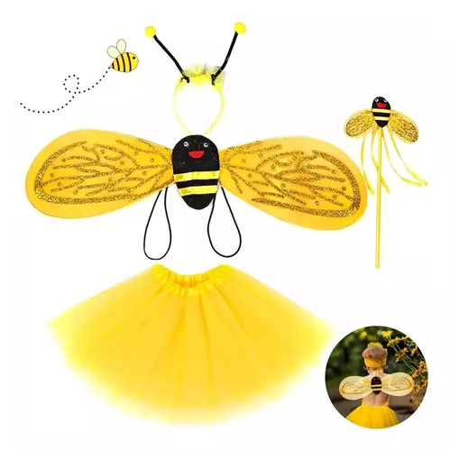 fantasia 4 cabeças abelhinha amarelo - C&A
