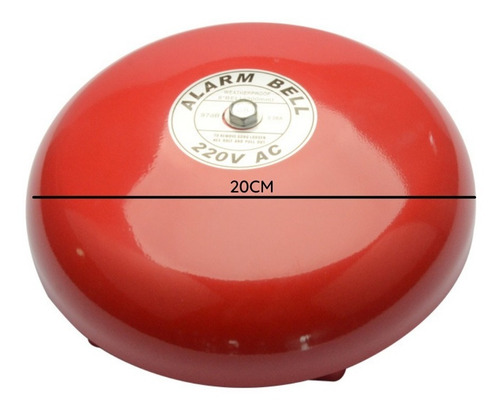 Timbre Campana Campanilla Alarma 220v 97db Incendio Escuela
