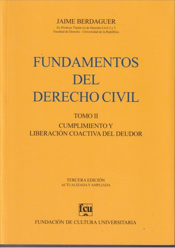 Fundamentos Del Derecho Civil Tomo 2 Jaime Berdaguer