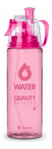 Garrafa Squeeze Borrifadora - Water Quality Rosa