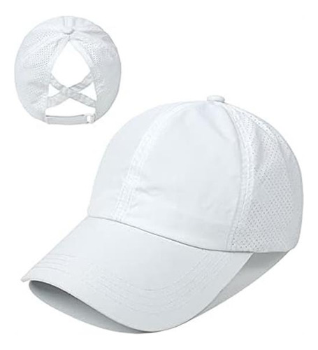 Sombrero De Cola De Caballo Para Mujer, Malla De Secado Rápi