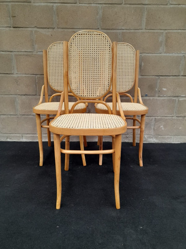 Antiguas 3 Sillas Thonet Mod 16 C Originales