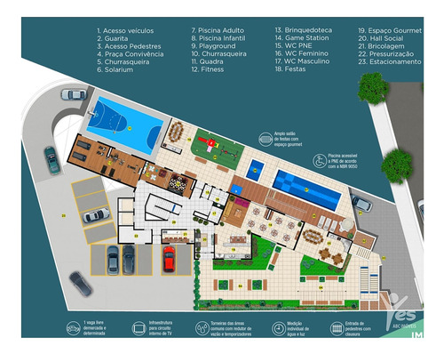 Imagem 20 de 22 de Ref.: 2160 - Apartamento, 02 Quartos, 01 Vaga, Casa Branca, Santo André - 2160