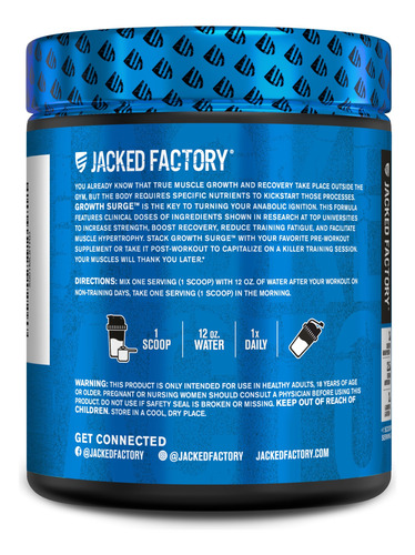 Suplemento De Creatina Jacked Factory Growth Surge, 1 Kg