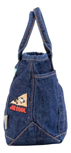 Bolso De Mezclilla Con Dibujos Animados Lindos Bordados