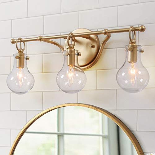 Accesorios De Luz De Baño Oro Cepillado, Lámpara De V...