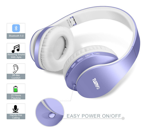 Auriculares Inalámbricos Tuinyo Over Ear Bluetooth Con Micró
