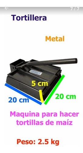 Set Prensa Para Tortillas + Tortillero + Servilleta De Tela