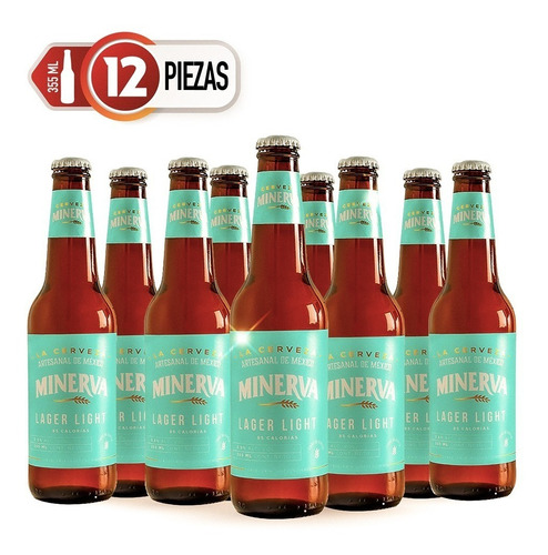 12 Pack Cerveza Minerva Light Lager 355ml C/u