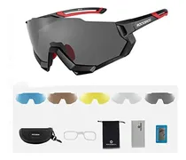 Comprar Lentes Rockbros Con 5 Cristales Intercambiables Negro